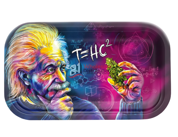 SS T=HC2 Einstein Classic Metal Tray - Medium Available - (1CT,5CT or 10CT), Medium / 1 Count - Mj Wholesale