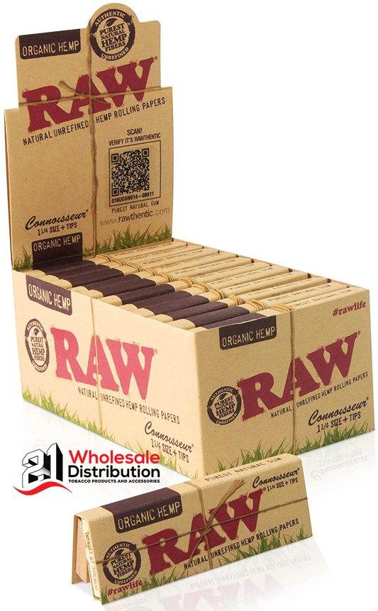 Raw CONNOSSEUR1 1/4+TIPS ORGANIC