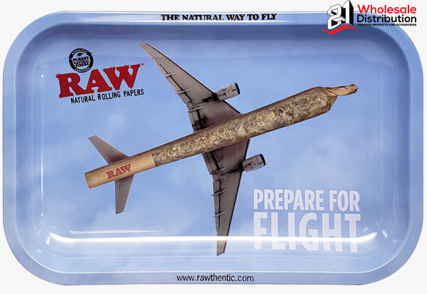 RAW  ROLLING TRAY FLYING METAL-LARGE