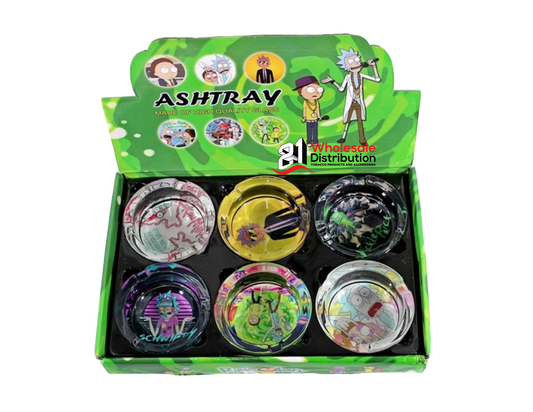 Rick and Morty Glass Ashtray 6PK