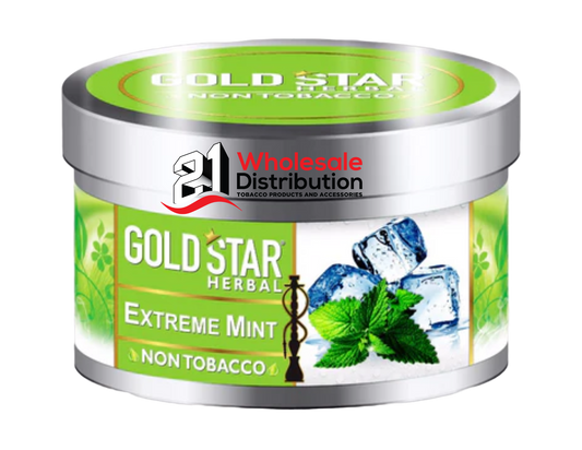 GOLD STAR HERBAL HOOKAH FLAVOR EXTREME MINT