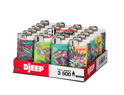 DJEEP Lighters, Textured Metallic, Colorful Unique Lighters (pk24)