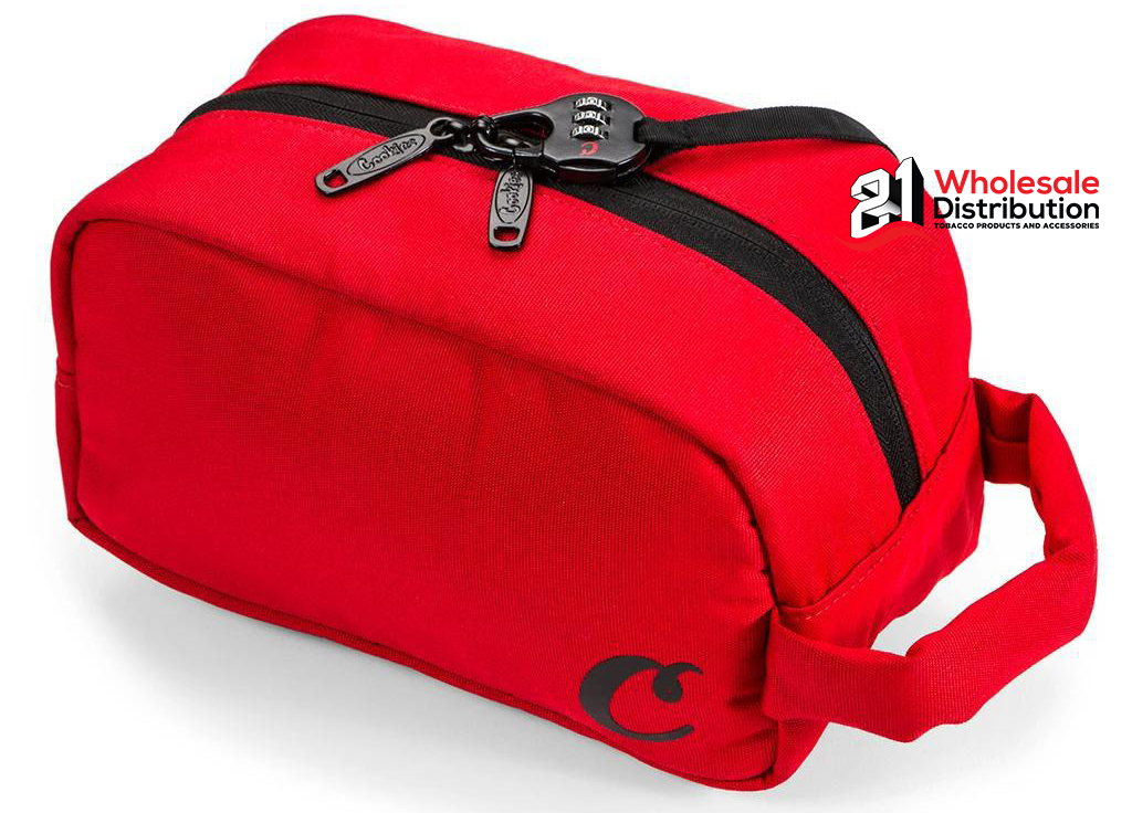 COOKIES CANVAS POLY STASH TOILETRY BAG-RED