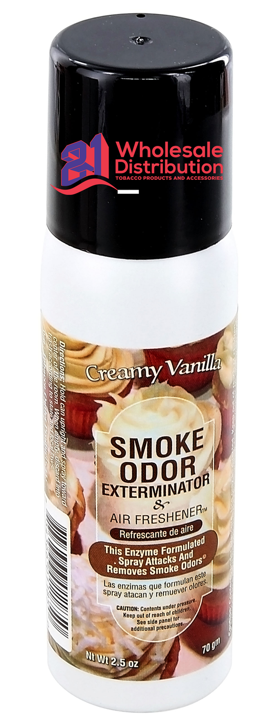 SMOKE ODOR SPRAY-CREAMY VANILLA-TOP 2.5oz-UNIT