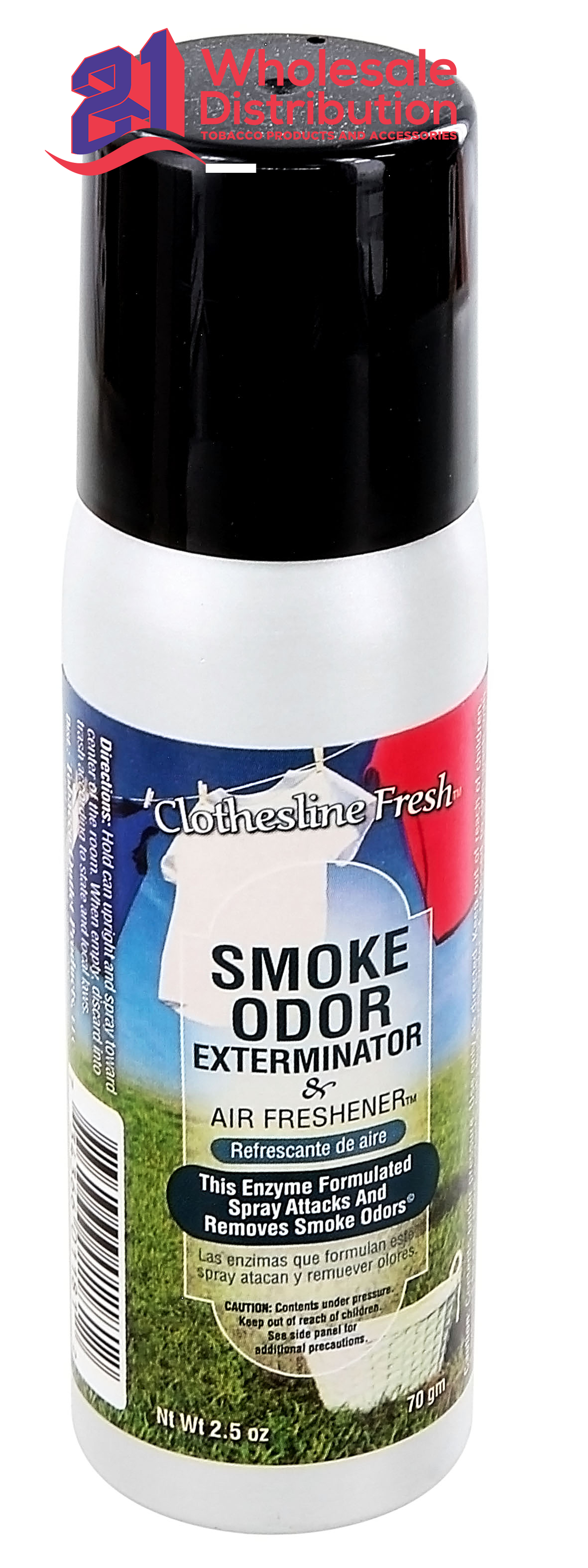 SMOKE ODOR SPRAY-CLOTHESLINE FRESH-TOP 2.5oz-UNIT