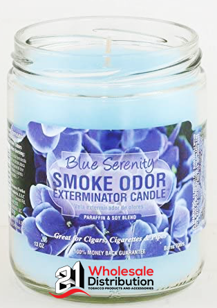 SMOKE ODOR CANDLE - BLUE SERENITY