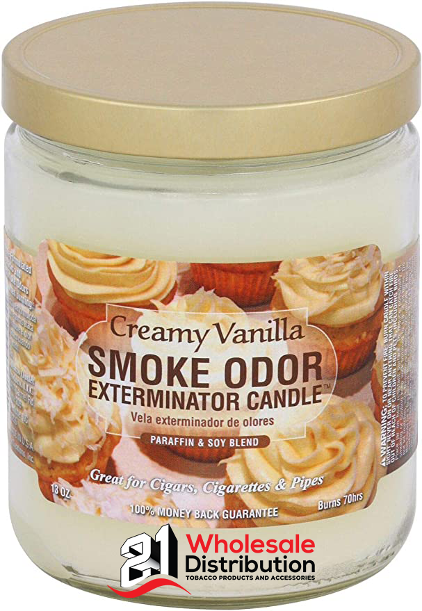 SMOKE ODOR CANDLE-CREAMY VANILLA