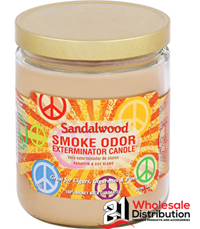 SMOKE ODOR CANDLE SANDALWOOD