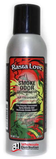 SMOKE ODOR RASTA LOVE SPRAY 7 OZ - UNIT