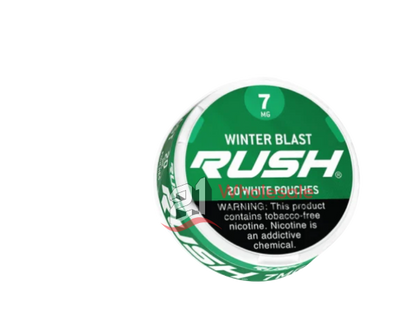 RUSH non-tobacco oral nicotine pouches DISPLAY