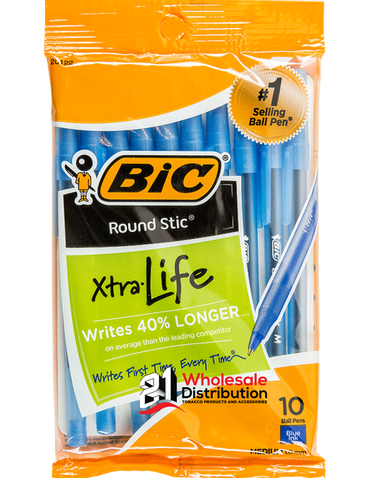 BIC - Ball Pen - Blue Ink (10 pcs count)
