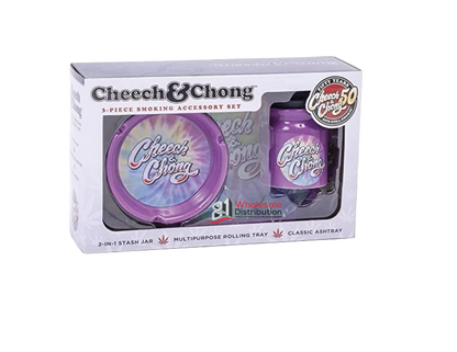 CHEECH & CHONG - 3 PIECE SMOKING ACCESORY SET