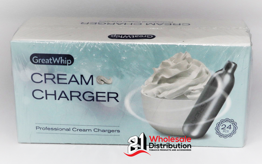 GREAT WHIP CREAM CHARGER 24PKS