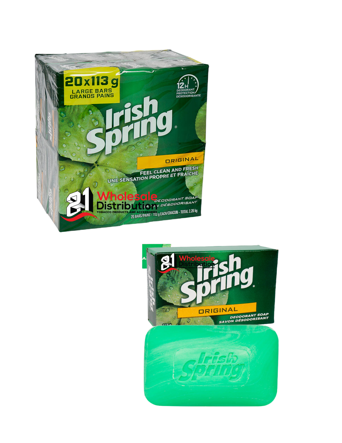 IRISH SPRING ORIGINAL Bar Soap (pack20)