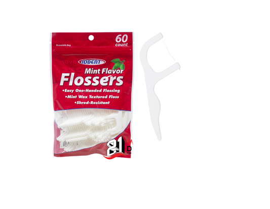 IODENT- Flossers Mint Flavor (pack6)