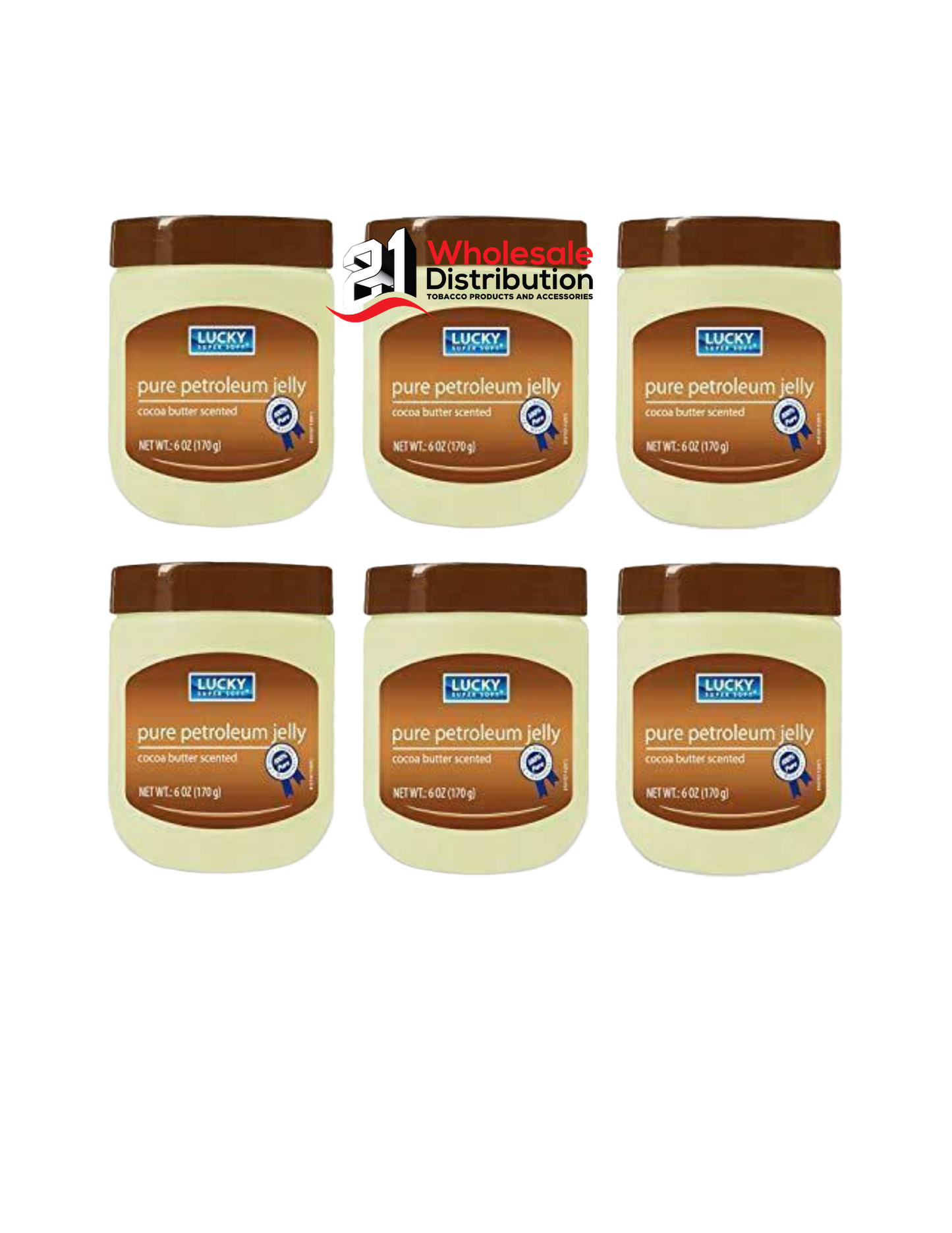 LUCKY - SUPER SOFT - pure petroleum jelly - skin protectant (pack6)