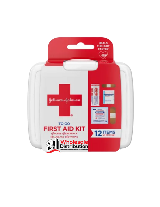 Johnson & Johnson TO GO FIRST AID KIT 12 Items