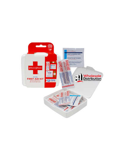 Johnson & Johnson TO GO FIRST AID KIT 12 Items