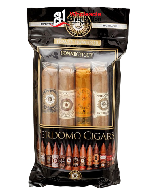 PERDOMO HUMIDIFIED BAG 4 PK CONNECTICUT ASS