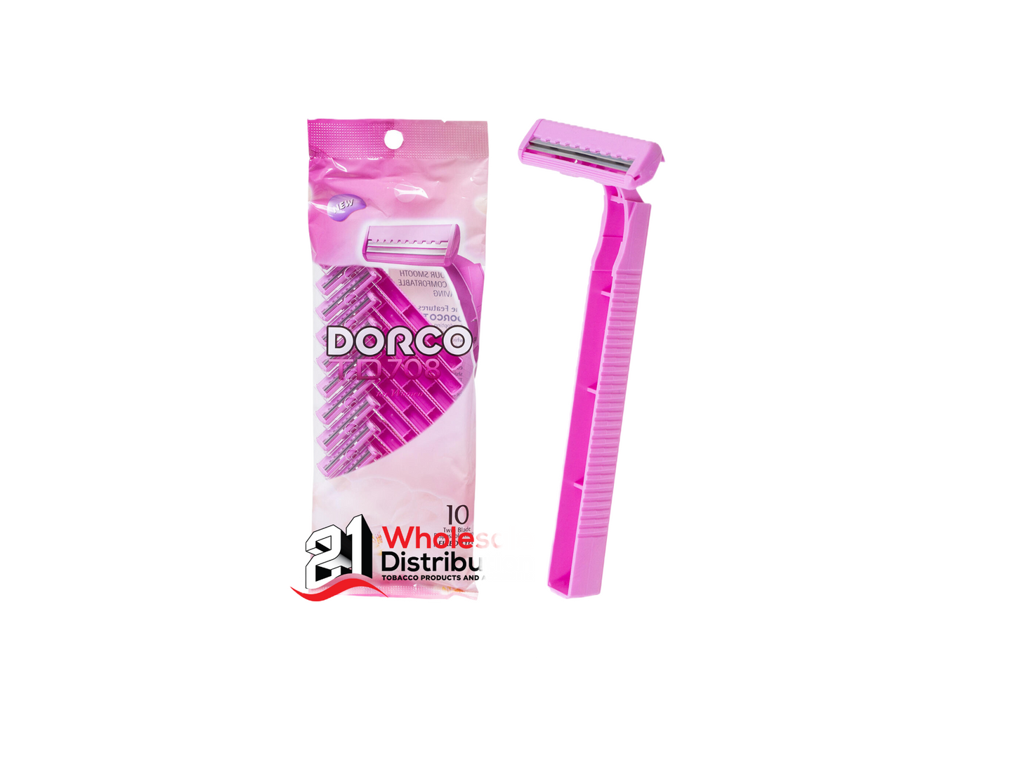 DORCO Twin Blade Disposable Razors (10pcs)