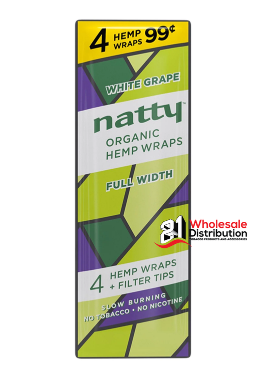 NATTY HEMP WRAPS WHITE GRAPE