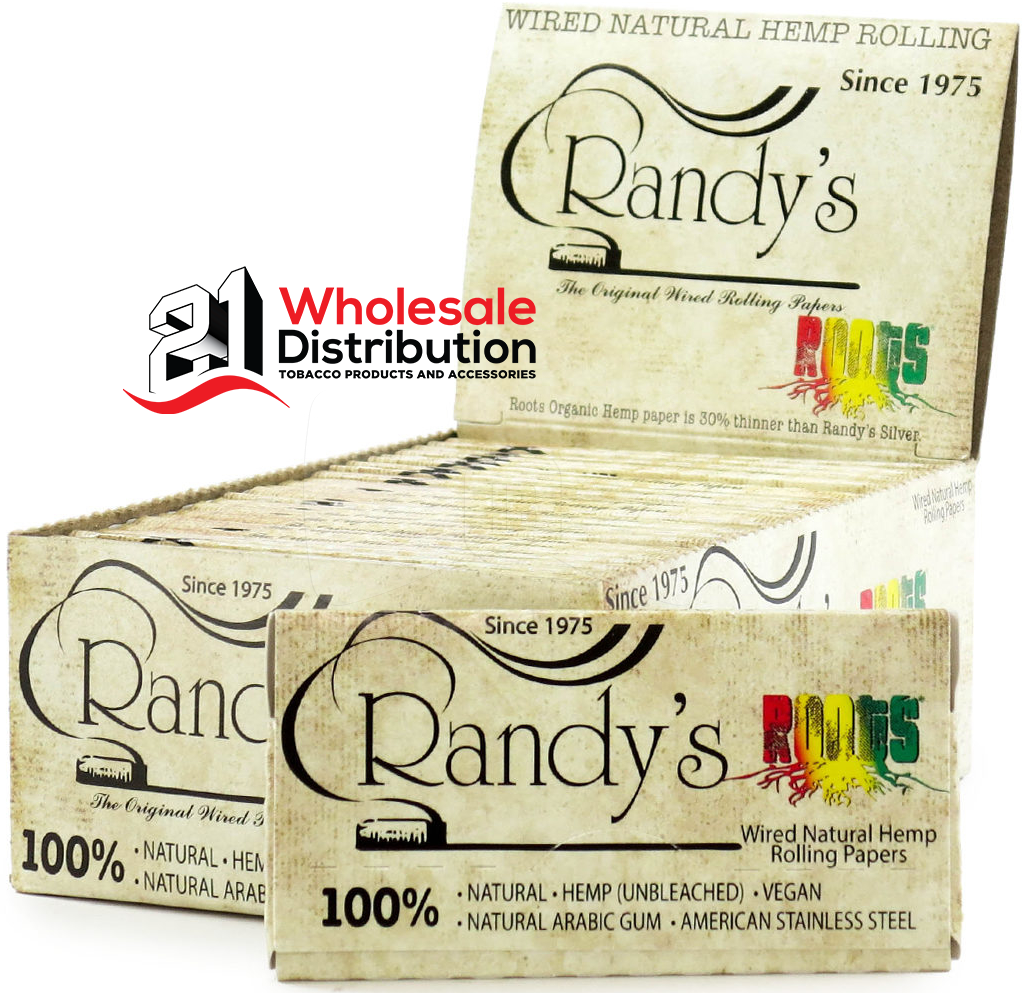 RANDY'S ROOTS PAPERS (77MM) BOX OF 25