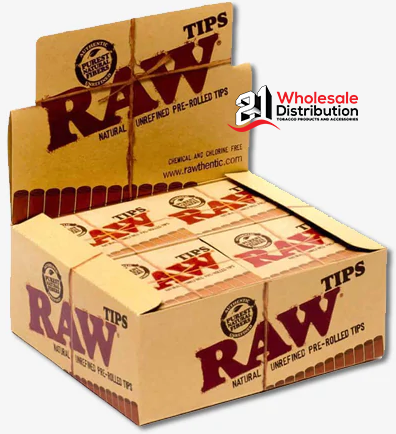 RAW PRE-ROLLED TIPS 20CT