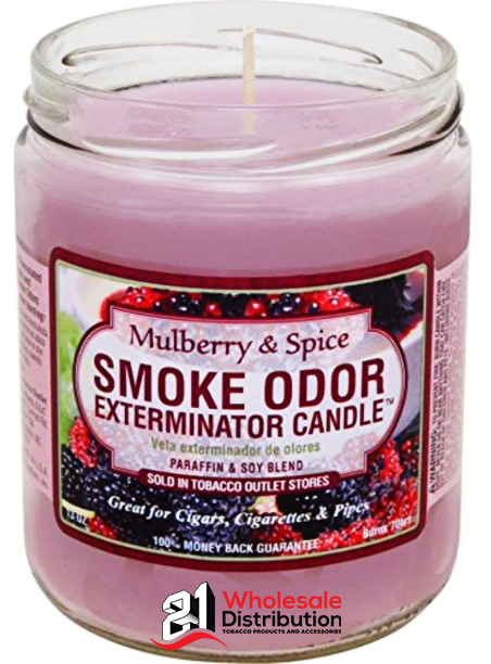 SMOKE ODOR CANDLE-MULBERRY & SPICE