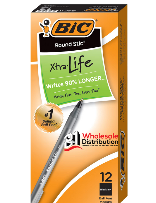 BIC - Ball Pen - Black Ink (12 pcs count)