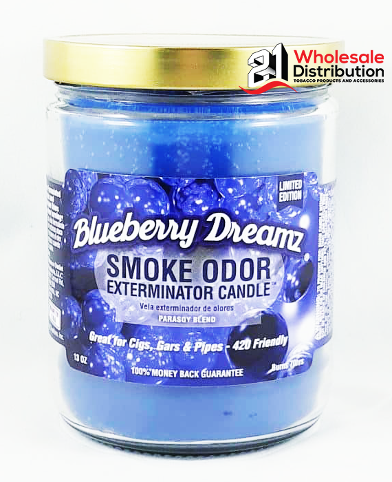 SMOKE ODOR CANDLE BLUEBERRY DREAMZ