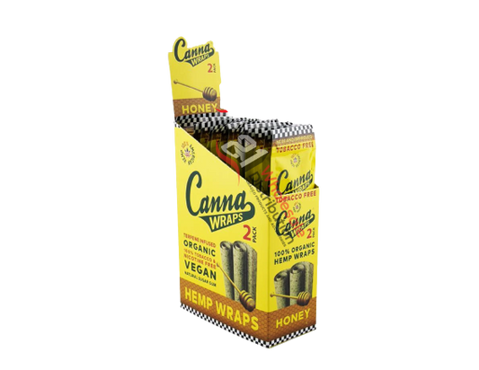 Canna Wrap 24 pouches HONEY 100% organic wraps