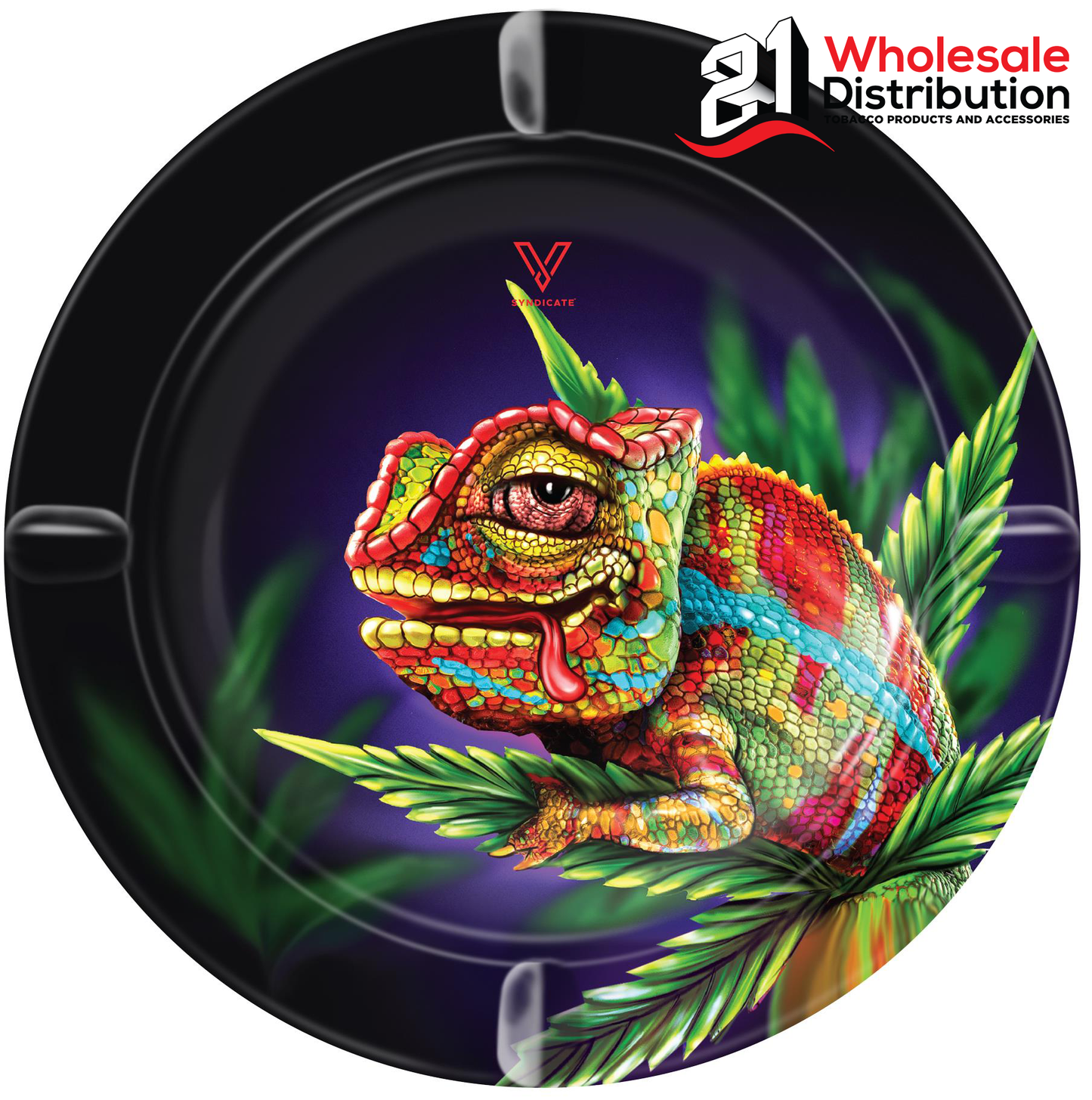 METAL ASHTRAYS-CLOUD 9 CHAMELEON