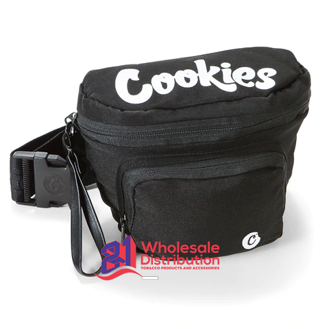 COOKIES NYLON FANNY PACK -BLACK