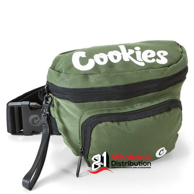 COOKIES NYLON FANNY PACK-OLIVE