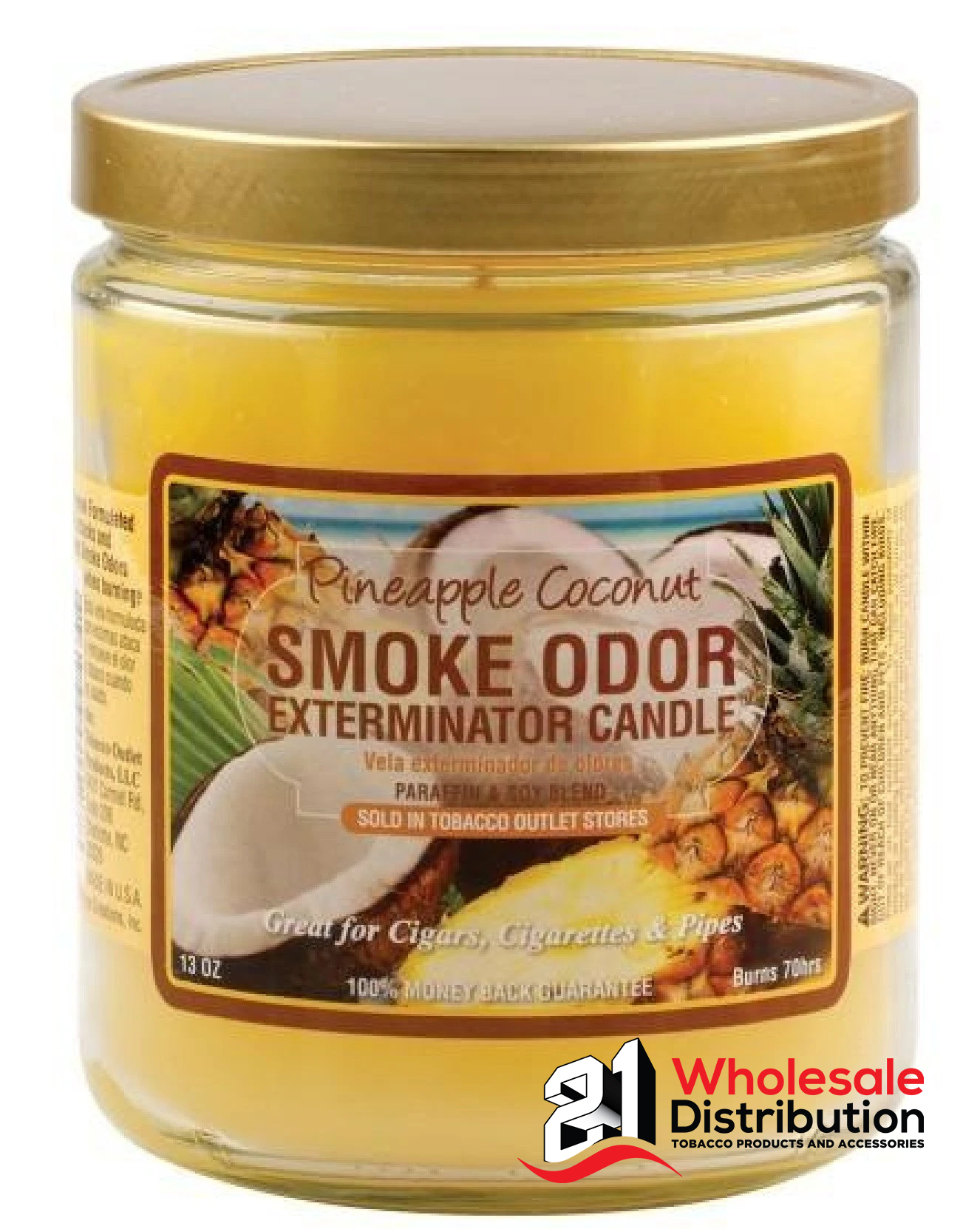 SMOKE ODOR CANDLE - PINEAPPLE COCONUT