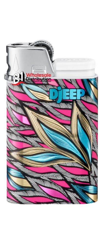 DJEEP Lighters, Textured Metallic, Colorful Unique Lighters (pk24)