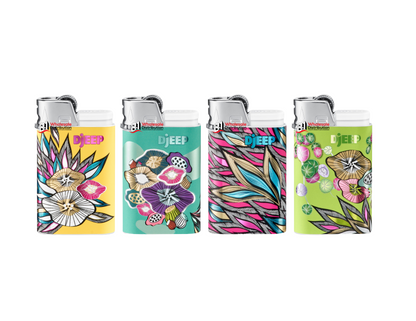 DJEEP Lighters, Textured Metallic, Colorful Unique Lighters (pk24)