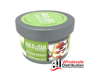 GOLD STAR HERBAL  HOOKAH FLAVOR  BLONDE PEACH