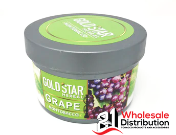 GOLD STAR HERBAL HOOKAH FLAVOR GRAPE