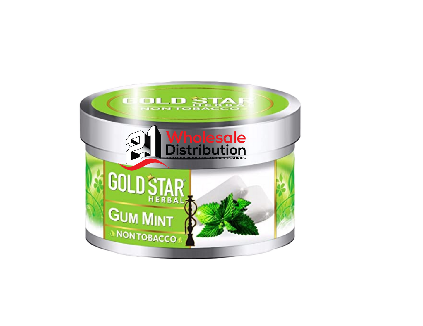 GOLD STAR HERBAL HOOKAH FLAVOR GUM MINT