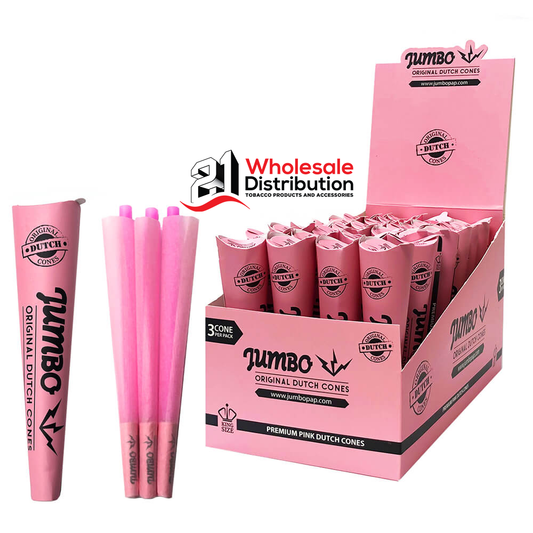 JUMBO CONE PINK KING SIZE 3P.