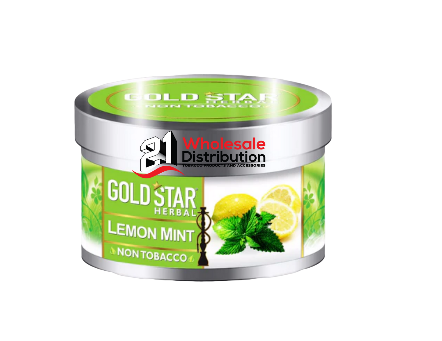 GOLD STAR HERBAL HOOKAH FLAVOR LEMON MINT