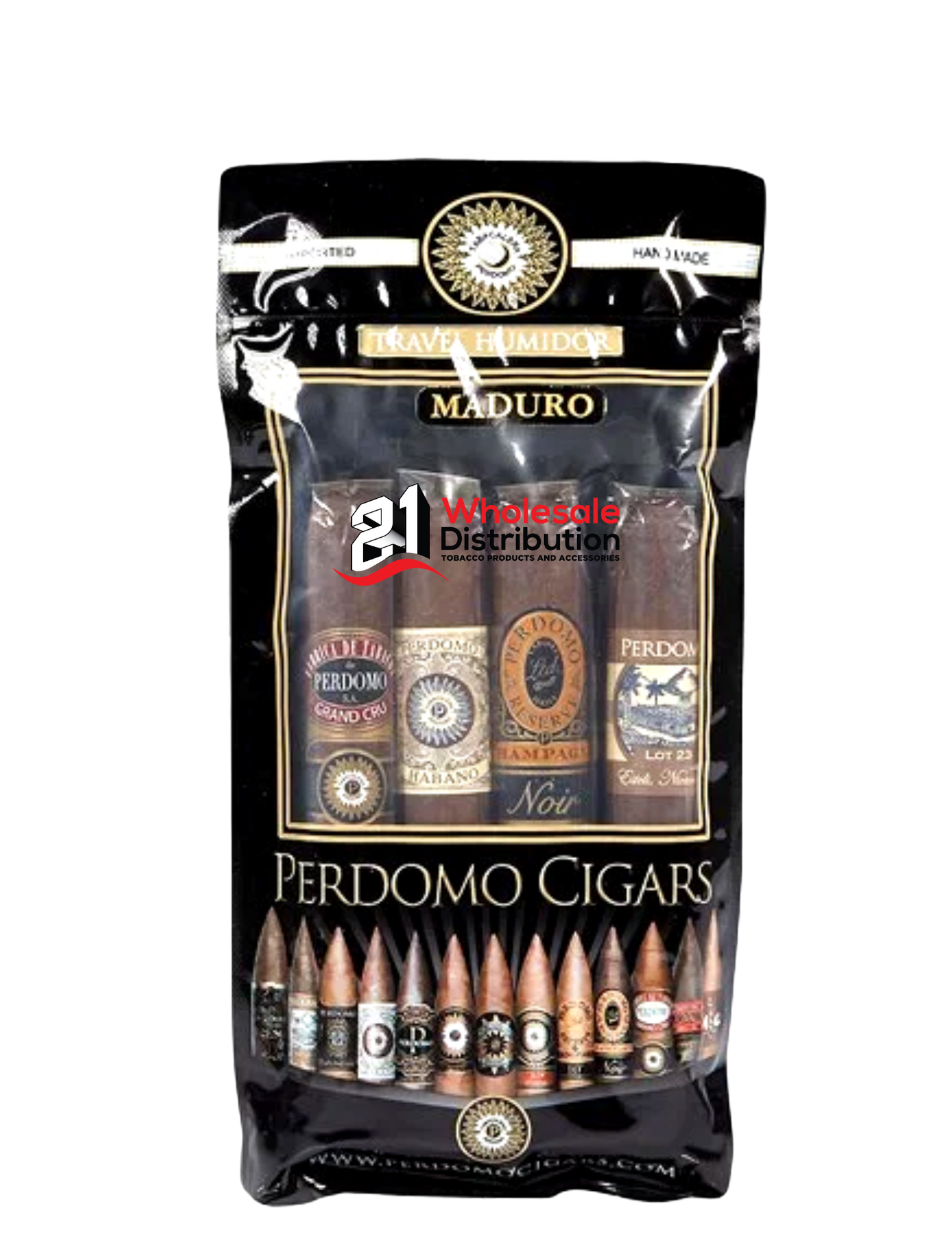 PERDOMO HUMIDIFIED BAG 4 PK MADURO ASSORT