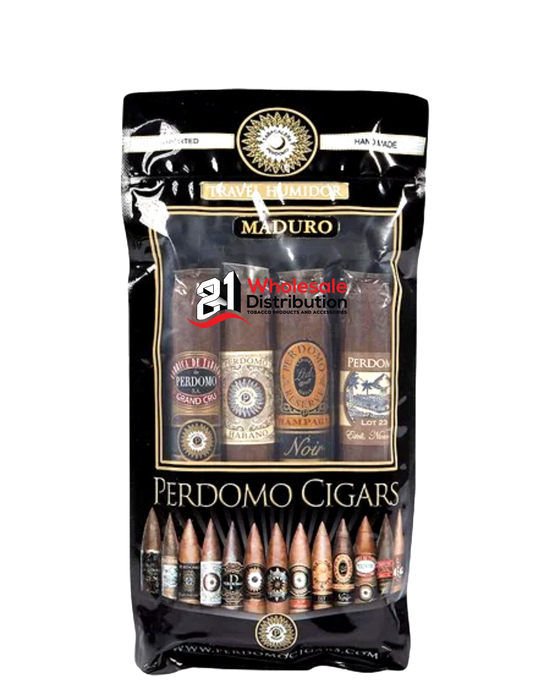 PERDOMO HUMIDIFIED BAG 4 PK MADURO ASSORT