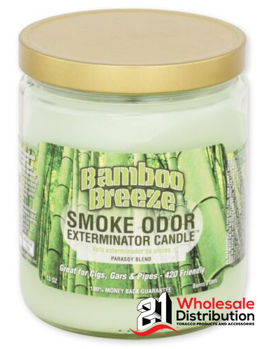 SMOKE ODOR CANDLE-BAMBOO BREEZE