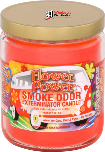 SMOKE ODOR CANDLE-FLOWER POWER