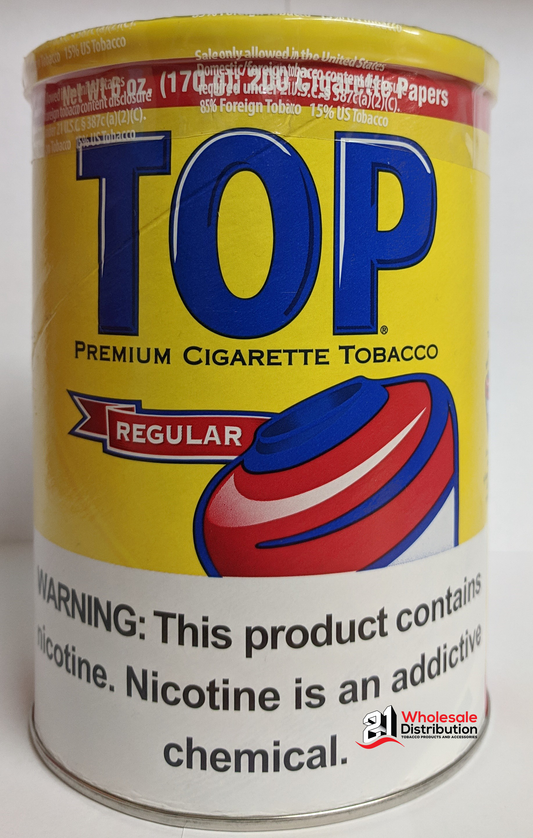 TOP CIGARETTE TOBACCO CAN