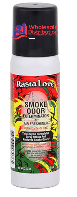 SMOKE ODOR SPRAY-RASTA LOVE-TOP 2.5oz-UNIT