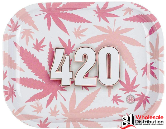 METAL TRAY SMALL-420 PINK