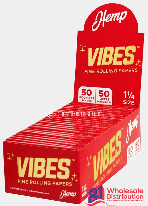 VIBES PAPERS 1 1/4 HEMP 50CT